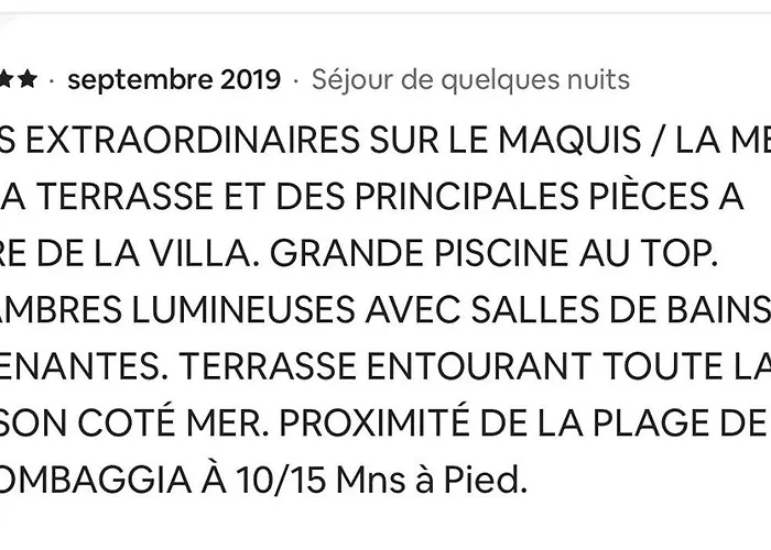 Palombaggia Vue Panoramique 9 Min à Pied Villa